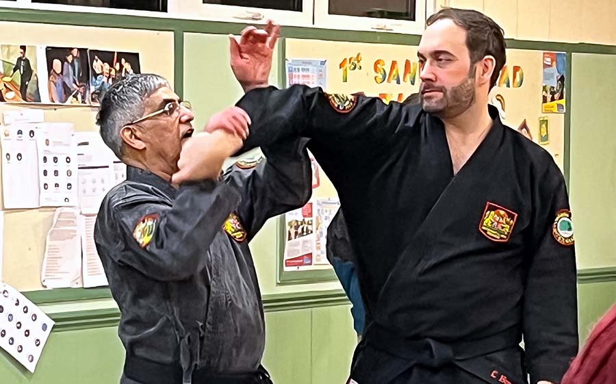Evening learning self-defence